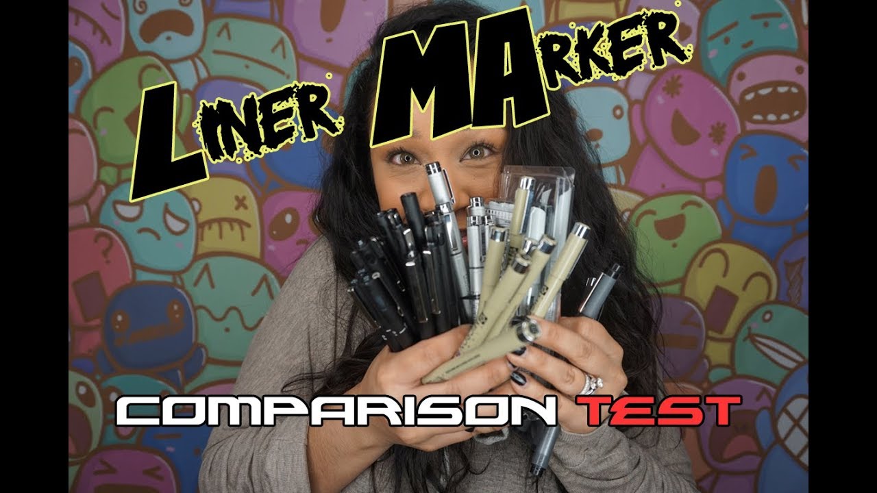 FineLiner  Marker Comparison Showdown/test (Copic, Micron, Molotow, sakura, neopiko etc..