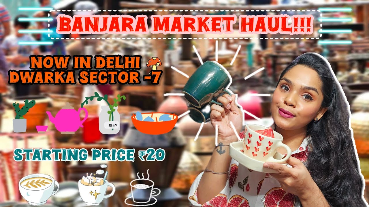 Delhi Banjara Market Haul || Ceramic Crockery
