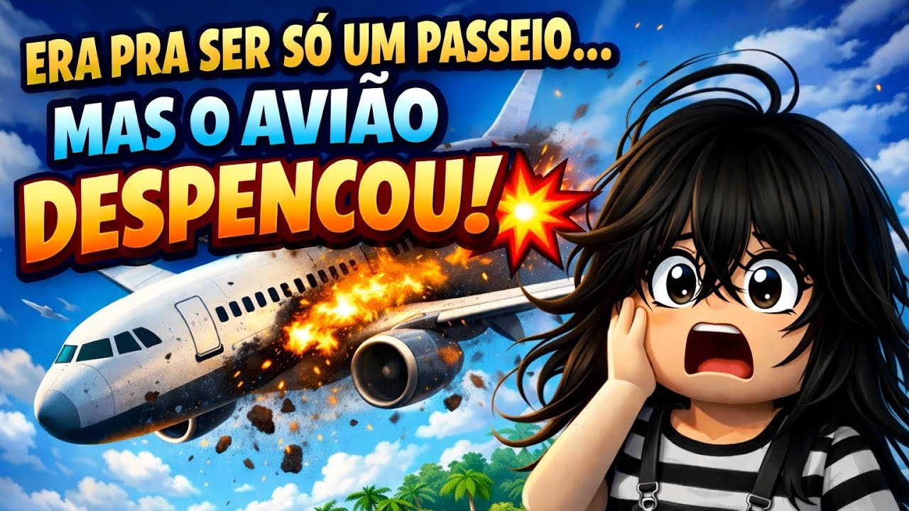 Desafio: Sobreviver na ilha após a QUEDA DO AVIÃO!