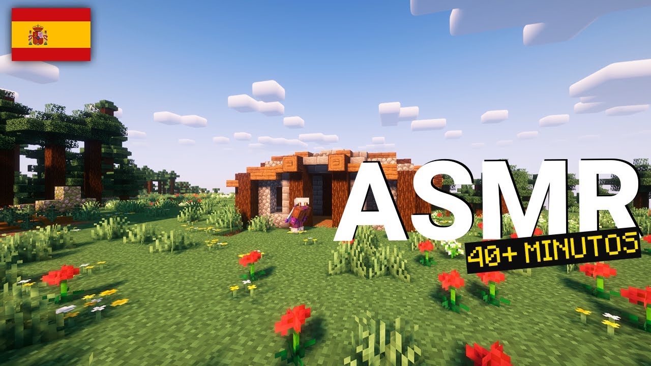 ASMR MINECRAFT - Hacemos la casa  Susurros, Voz suave y sonidos de manos
