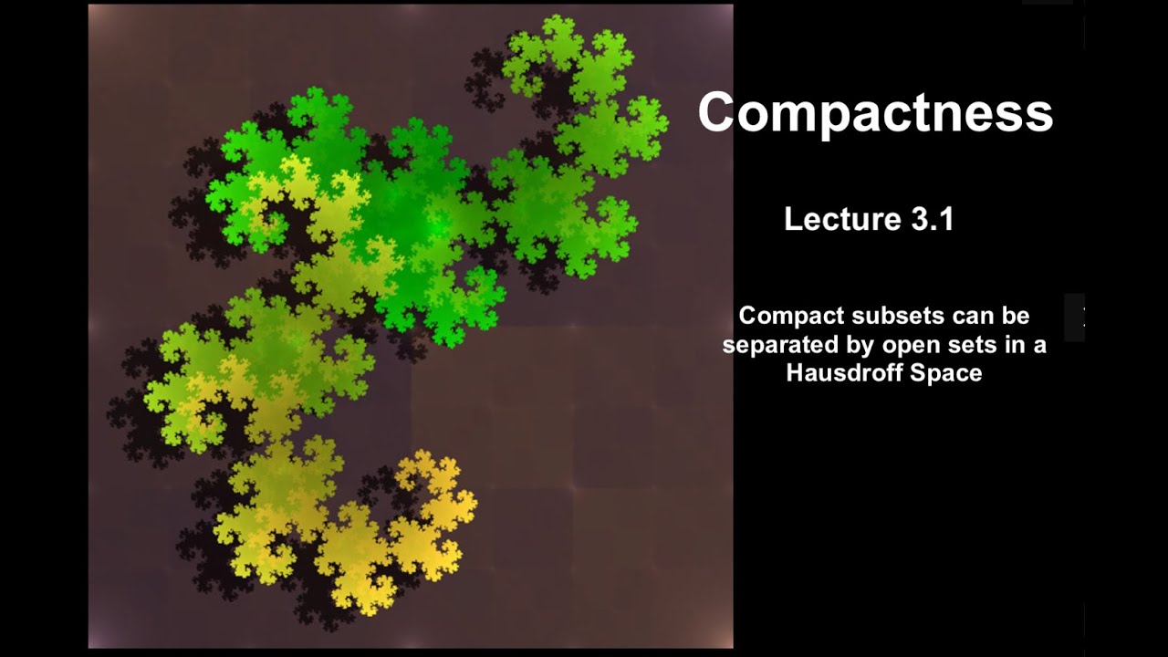 Compact subsets can be separated by open sets in a Hausdorff Space.