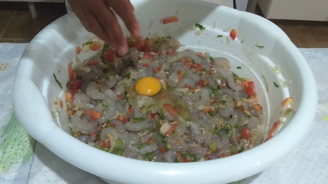 Bolinho de Camarão Caiçara- Receita para 1kg de camarão