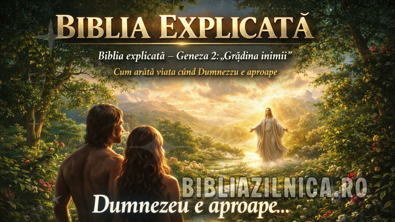 Biblia explicată – Geneza 2 „Grădina inimii” - Cum arată viața când Dumnezeu e aproape