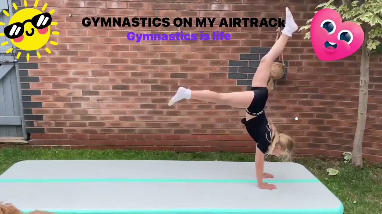 Gymnastics on my air track