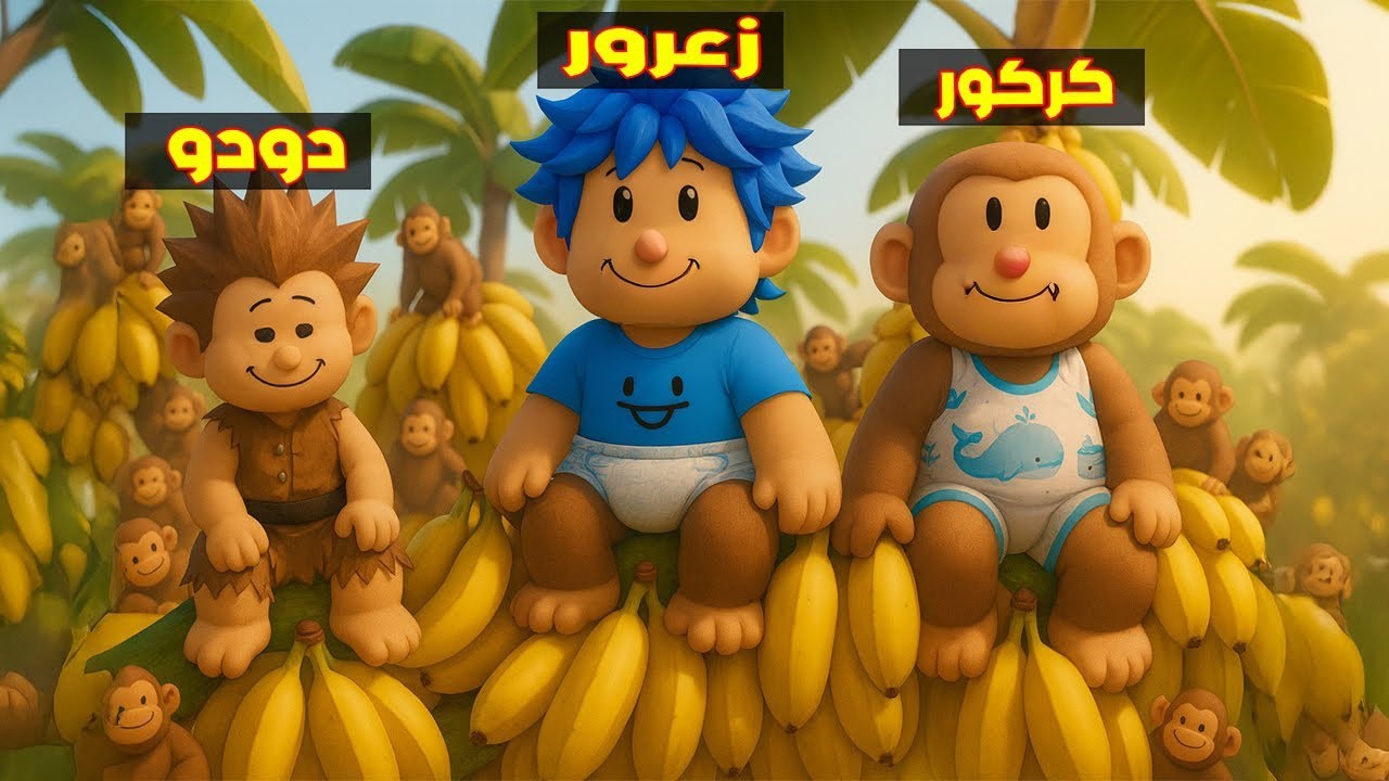 فلم روبلوكس : زعرور القرد يتسلق و يقفز فوق موز كركور و دودو ياخذ من الجميع  😱🔥