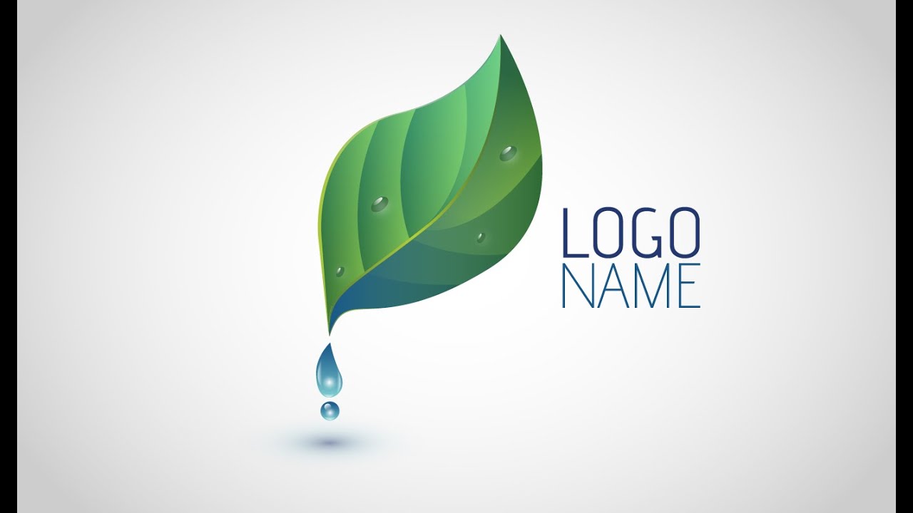 Adobe Illustrator CC | Logo Design Tutorial (Leaf & Water Drop)