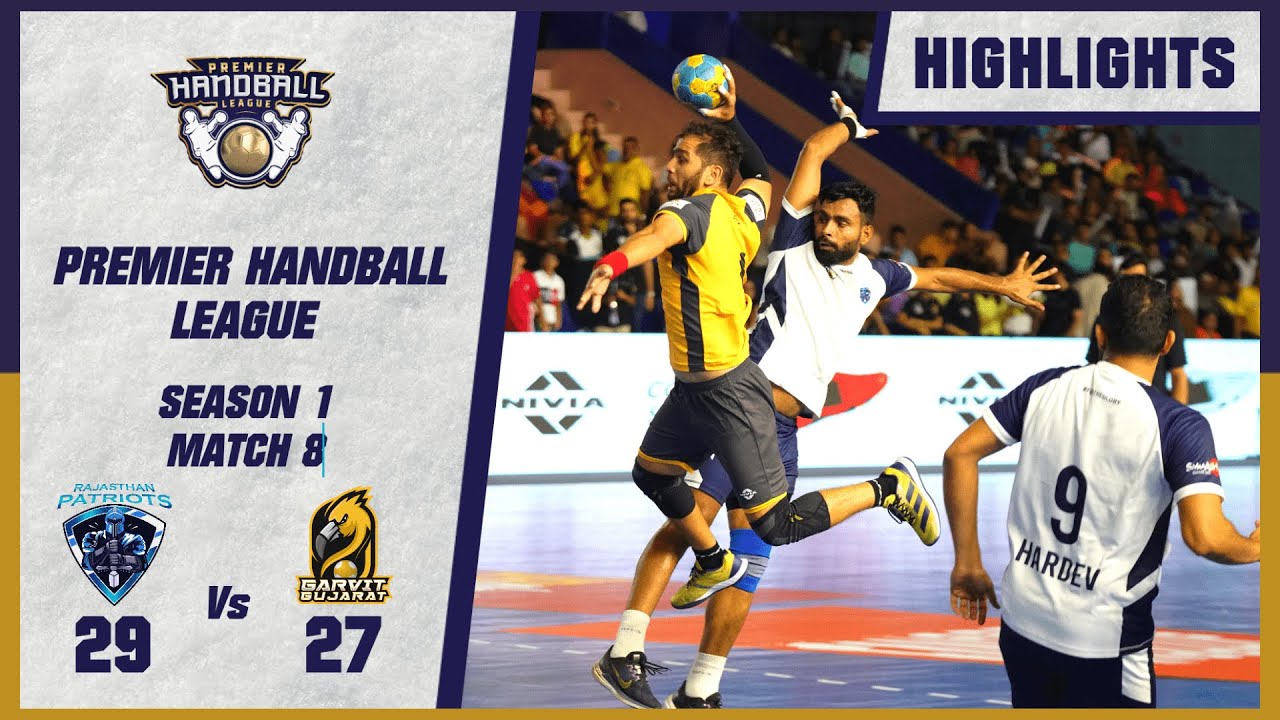 Rajasthan Patriots vs Garvit Gujarat | Highlights | Match 8 | Premier Handball League