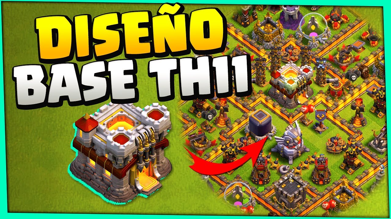 ¡El MEJOR DISEÑO de ALDEA de AYUNTAMIENTO 11! Clash of Clans TH11