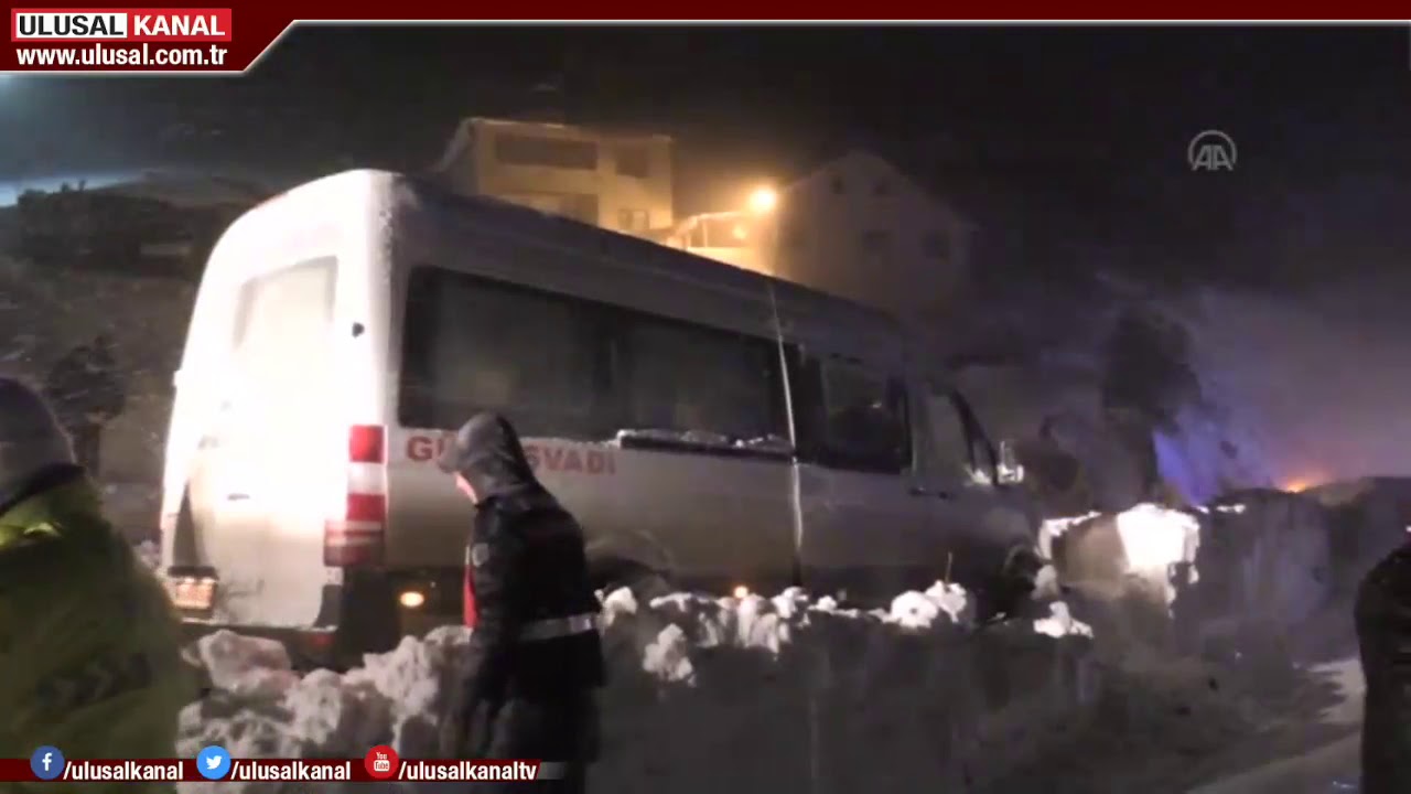 Zigana dağı mevkisinde çığ düştü