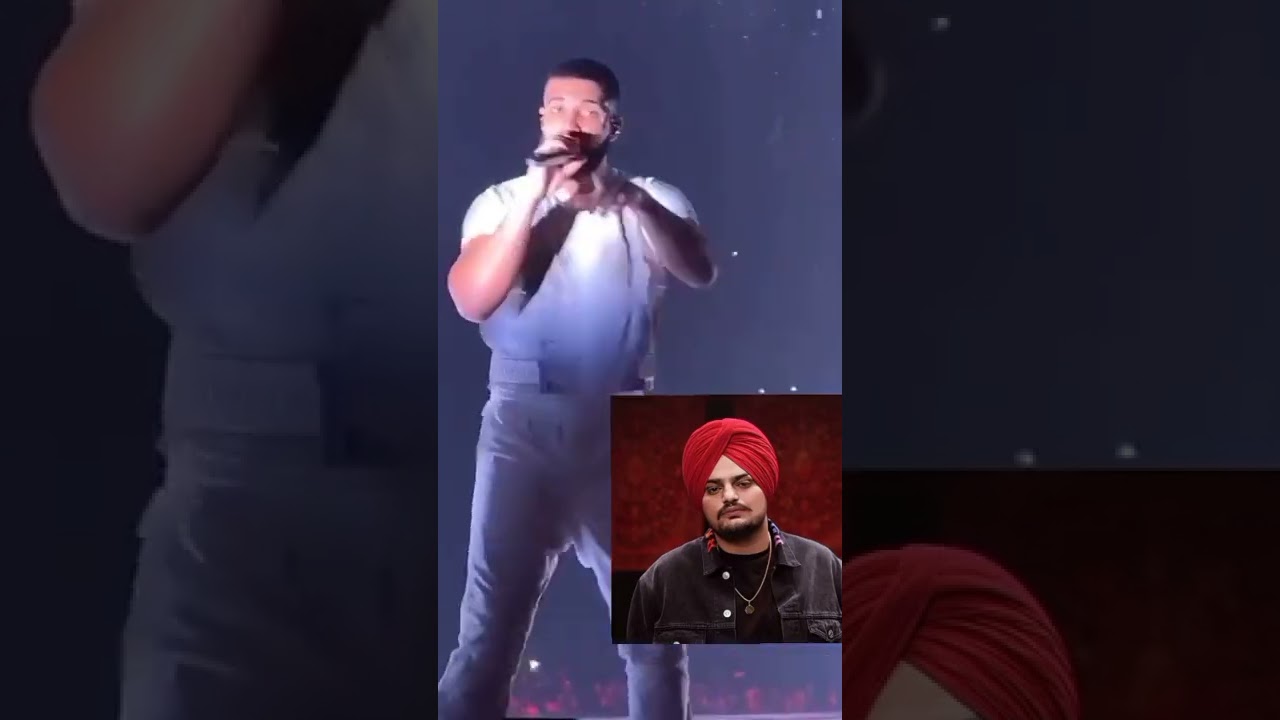 Drake tribute to sidhu moose wala in live show #drake #sidhumoosewala #trending
