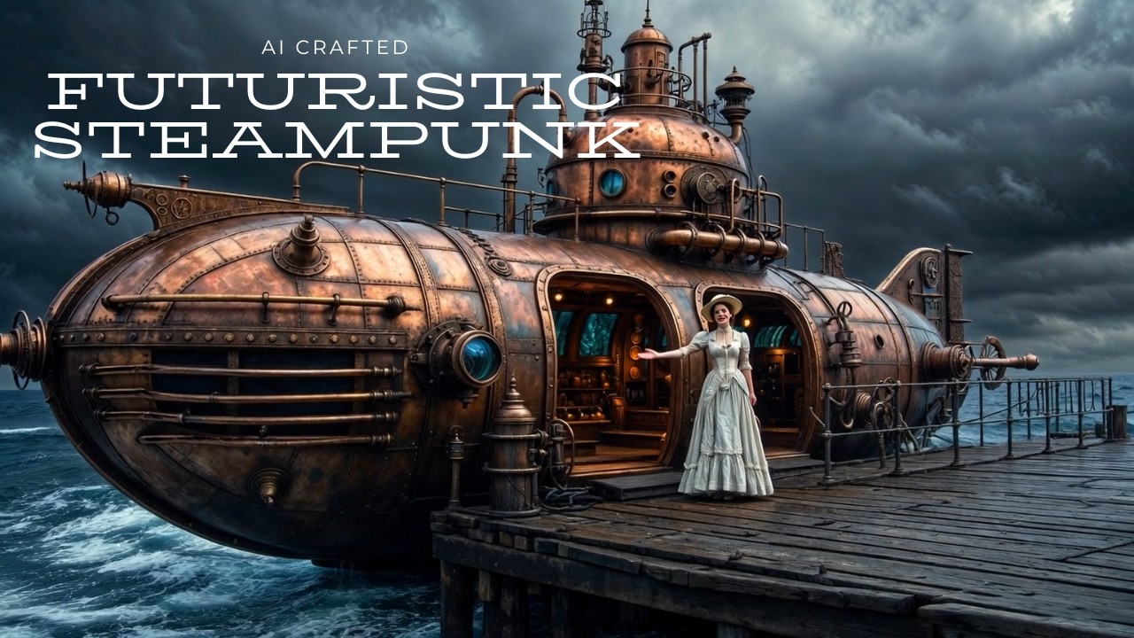 UNBELIEVABLE Steampunk Submarines Dive into Underwater Ruins - AI Crafted