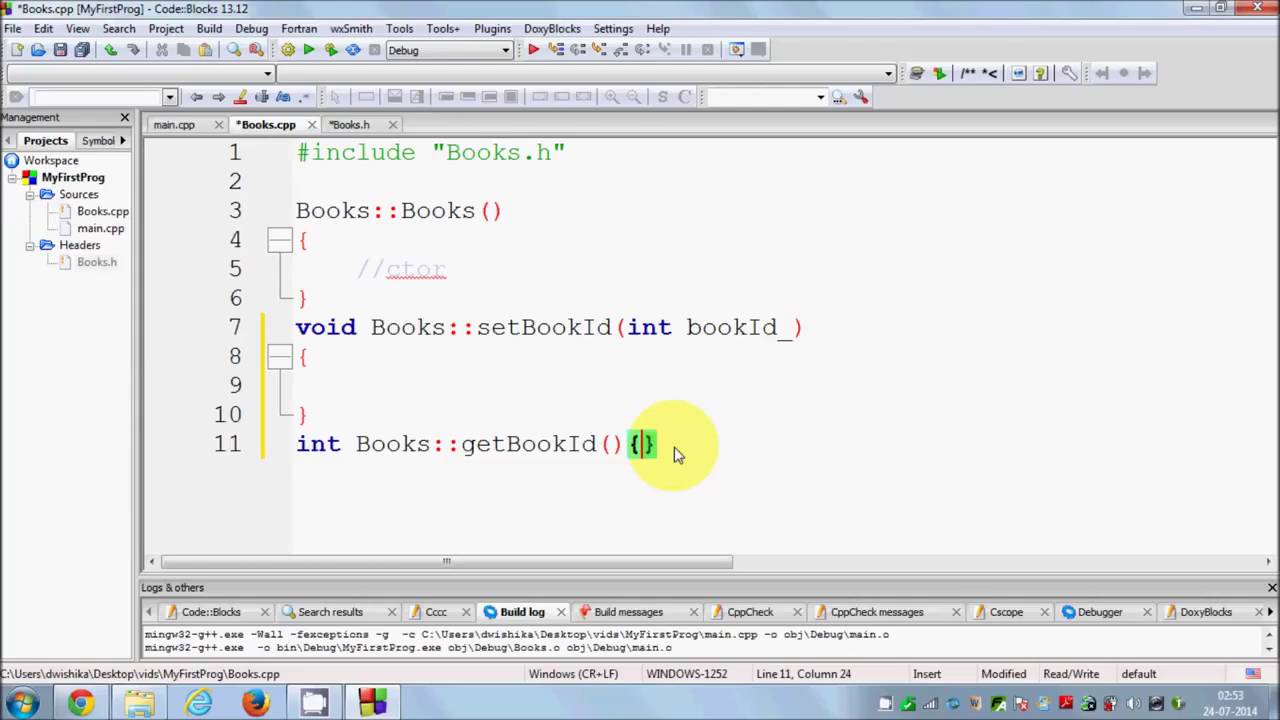 030 Placing Classes in Separate Files in C