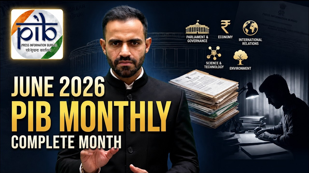 June 2026 pib monthly current affairs Compilation UPSC June 2026  | Vision IAS current affairs