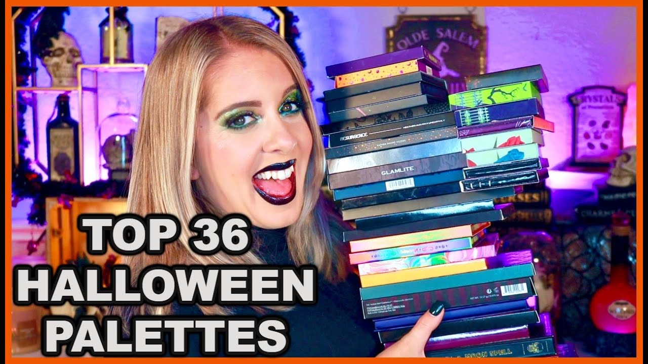 RANKING MY TOP 36 FAVORITE HALLOWEEN PALETTES | Vlog-O-Ween # 1 | 2023