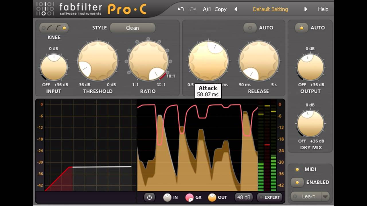 Parallel Compression Using FabFilter Pro-C
