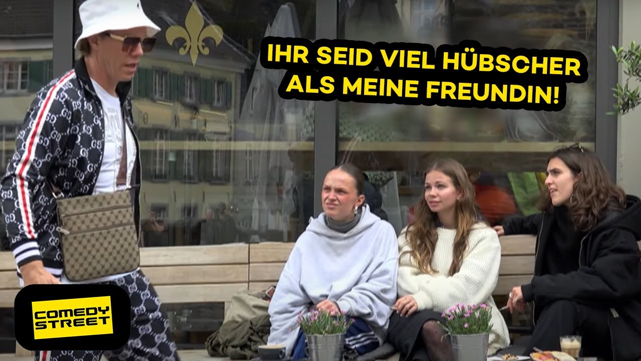 Können wir ein Selfie machen, hübsche Damen? | Comedystreet