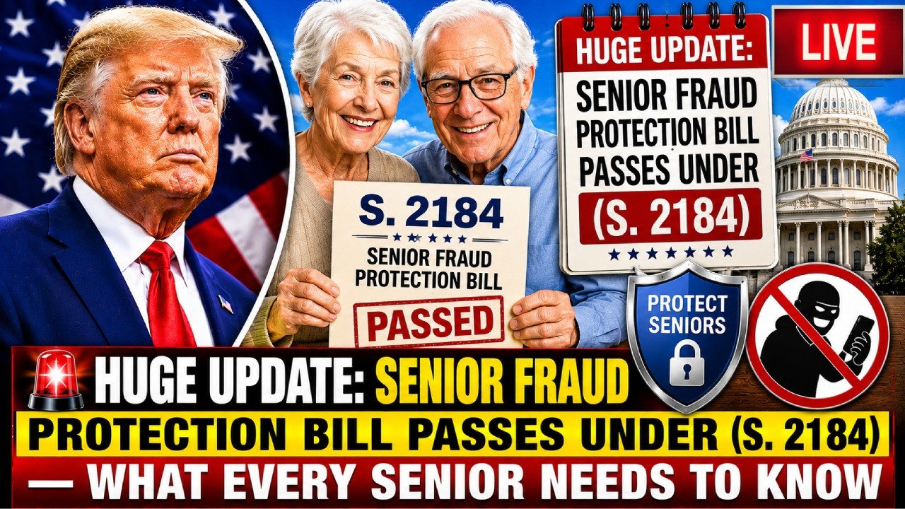 🚨Huge Update: Senior Fraud Protection Bill Passes Under (S. 2184) &mdash; What Every Senior Needs to Know