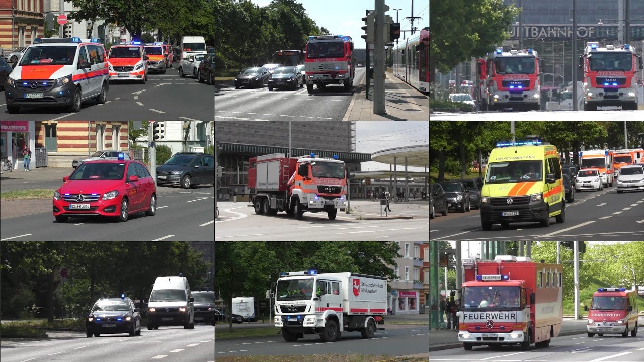 [MANV-100] Übung in Braunschweig - Feuerwehr, Rettungsdienst und Hilfsorganisationen im Einsatz