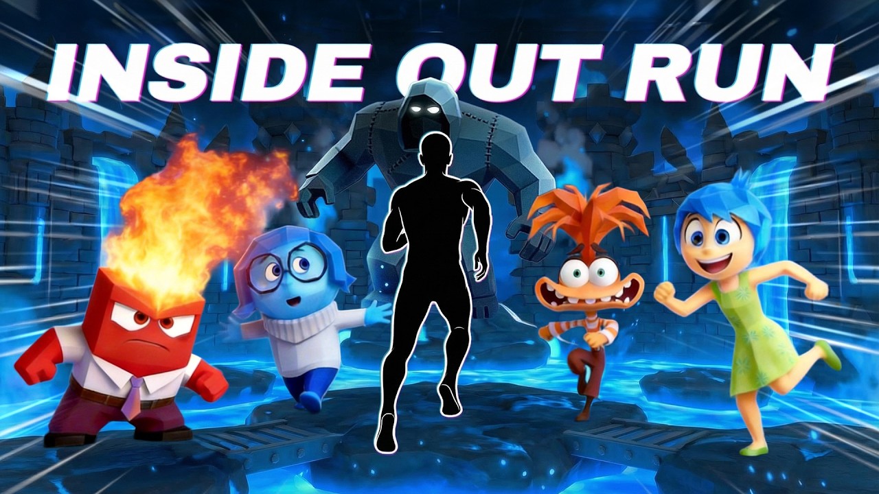 INSIDE OUT ESCAPE RUN! 🧠💛 Immersive Interactive Warm Up | Viral Interactive Game