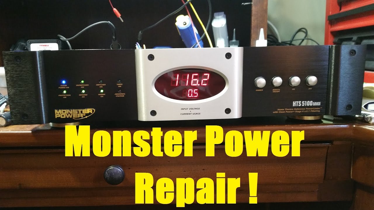 Monster Power HTS 5100 Power Center Repair! Update