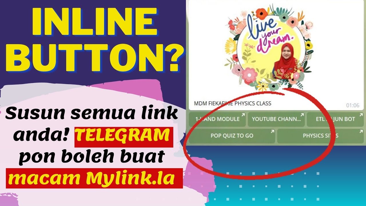 TELEGRAM EP 3 : Kumpul & Susun Semua Hyperlink Penting Anda SEKARANG! | (INLINE BUTTON) | Nashra Bot
