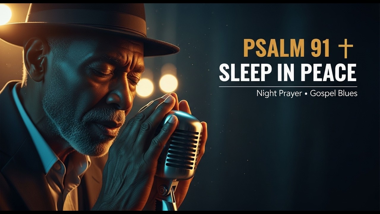 Psalm 91 Night Prayer Blues for Anxiety Relief — Sleep in Peace Tonight (Deep Sleep Worship)