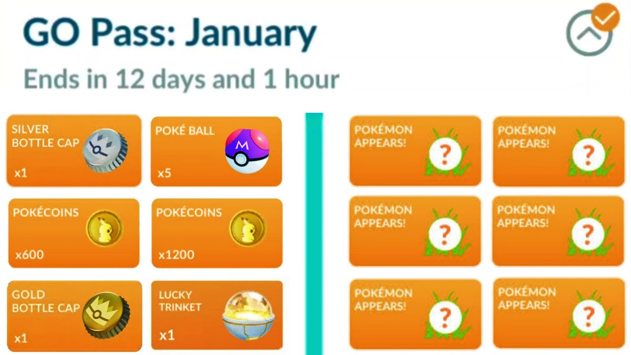Получите награды Go Pass за январь || PokemonGo