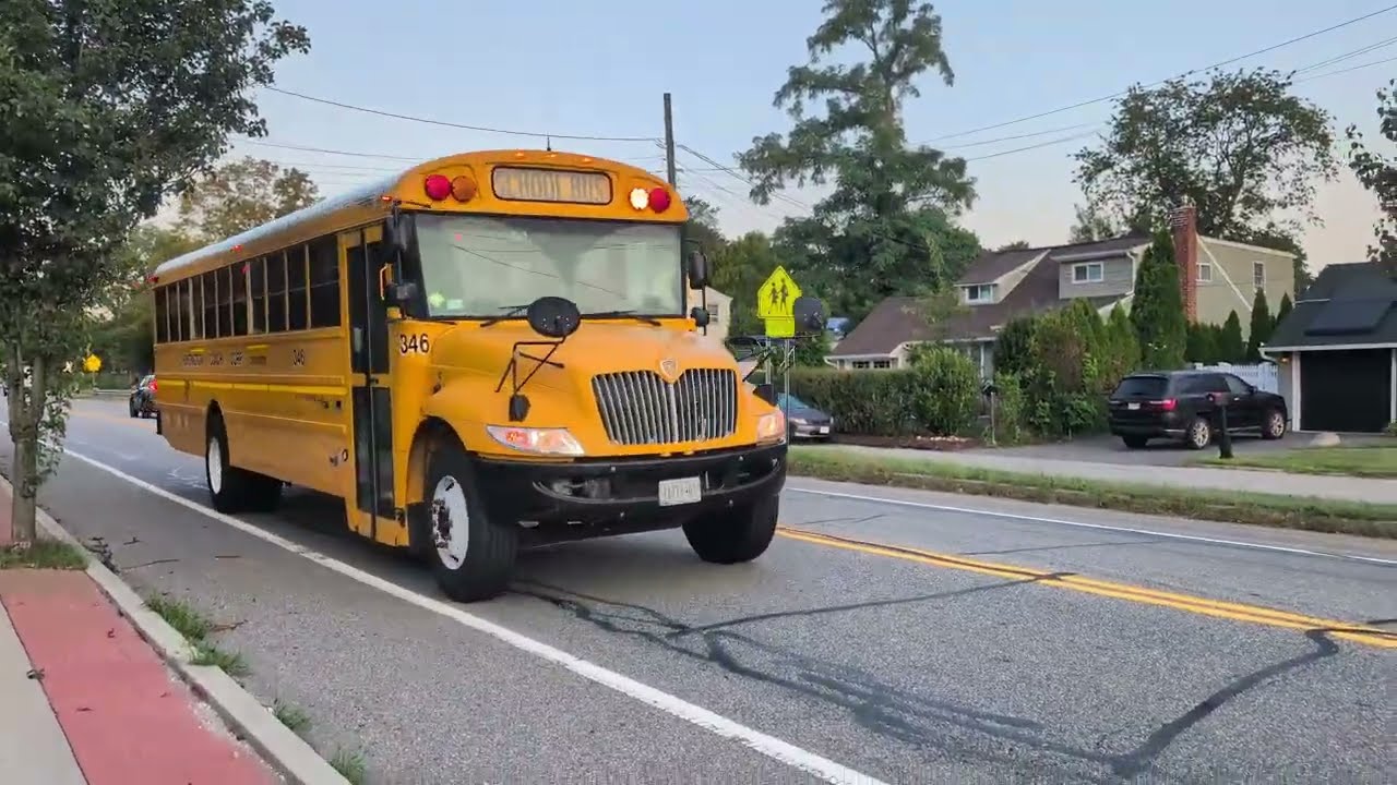 2021 IC CE School Bus Ride In Bus 346 in the morning!