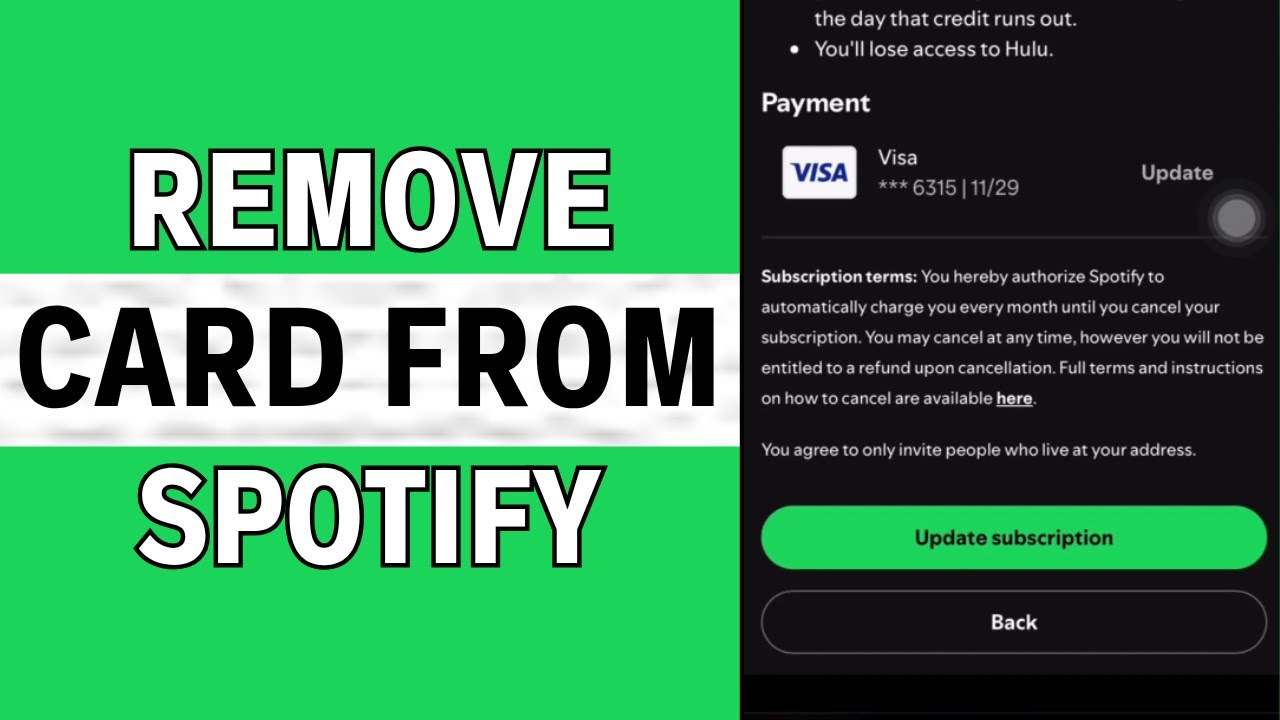 How to Remove Card From Spotify (Best Method)
