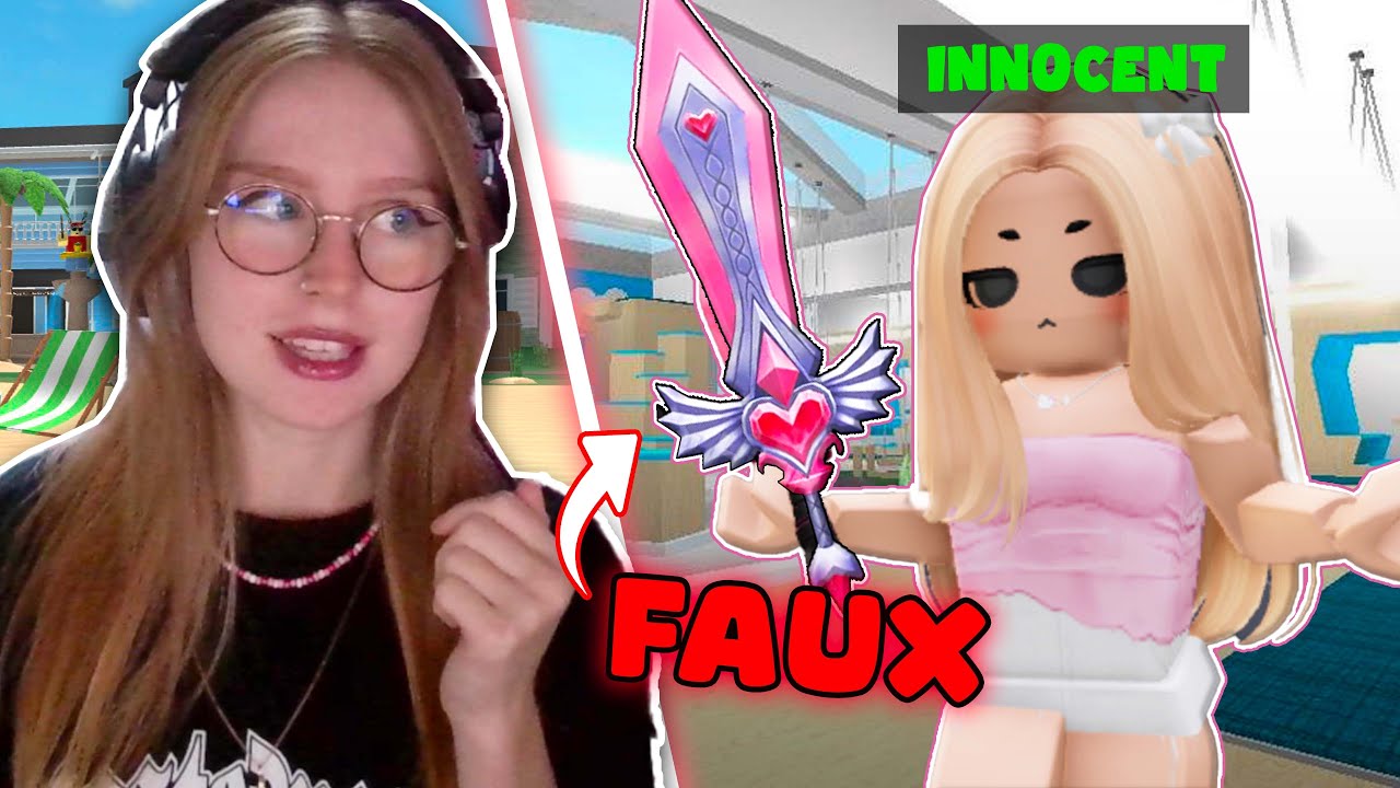 Je troll avec de FAUSSES Armes sur MM2 Roblox !
