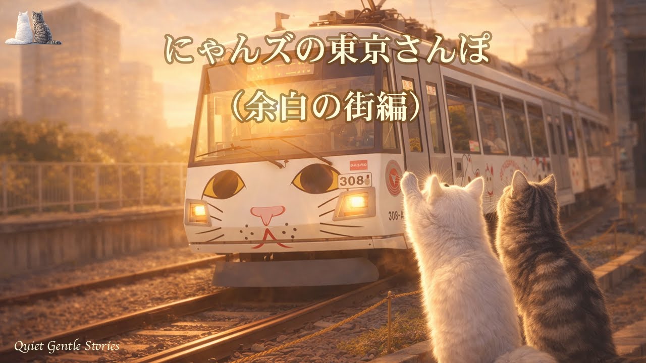 Quiet Gentle Stories ｜ にゃんズの東京さんぽ（余白の街旅編）｜ A Tokyo Stroll with the Cats – The City Between Moments