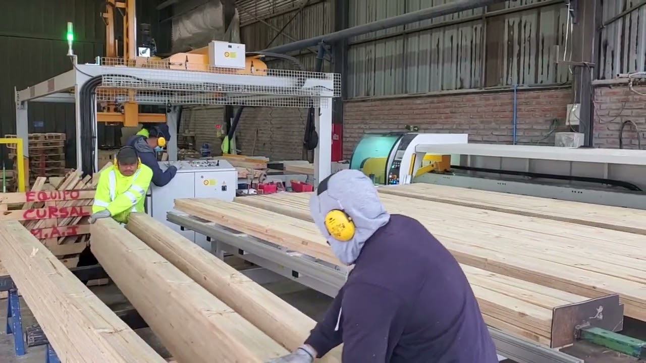CURSAL IN CHILE - TRSI 600 crosscut saws with automatic unloading_278 a