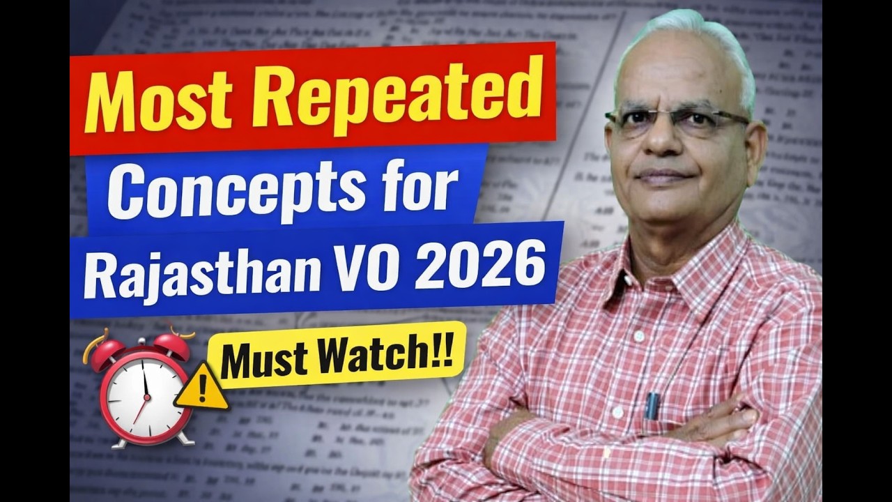Rajasthan VO 2026: Most Repeated Concepts You Can't Miss!