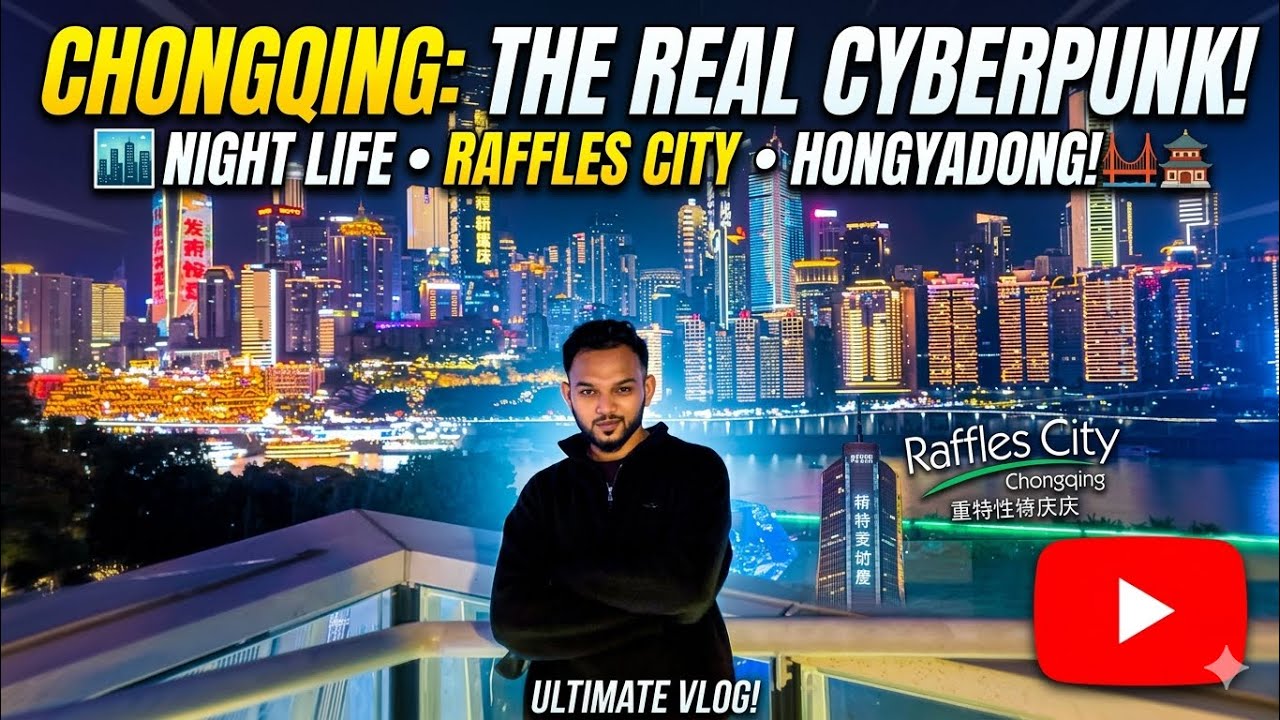 CHONGQING: The Most Futuristic City on Earth! 🇨🇳 (Cyberpunk 2077 in Real Life)#china #travel #india 