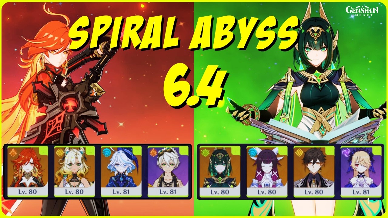Spiral Abyss 6.4  Floor 12 C0 Mavuika & C0 Nefer | Genshin Impact
