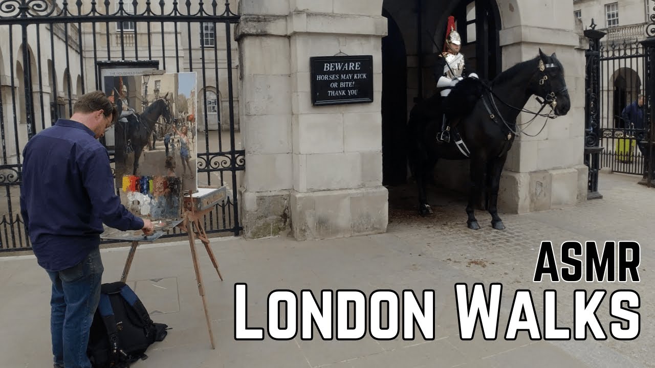 ASMR London Walking Tour in 4K