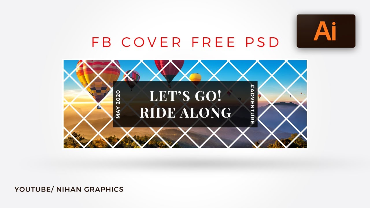 How to make facebook cover photo design - photoshop tutorial  |  Free PSD