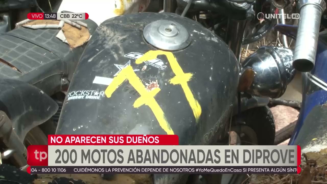 Diprove: más de 200 motos han sido recuperadas en Cochabamba y nadie las reclama
