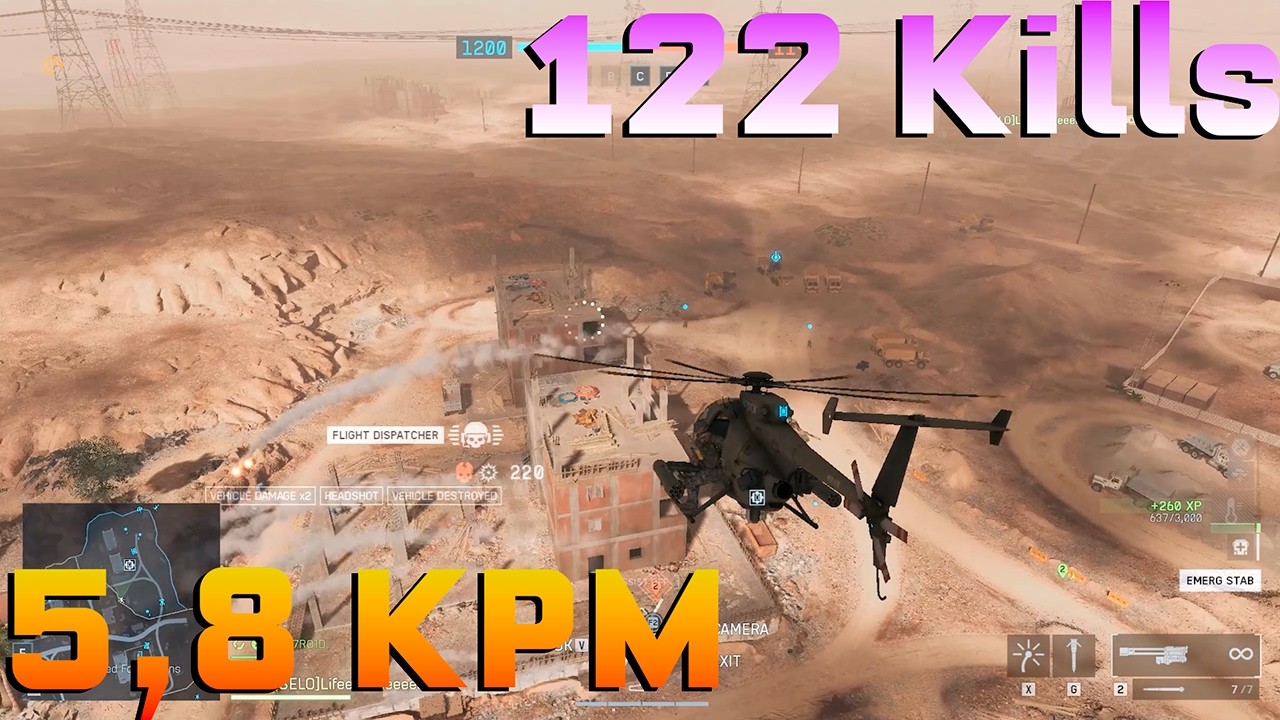 122 Kills on AH-6 Little Bird | Battlefield 6