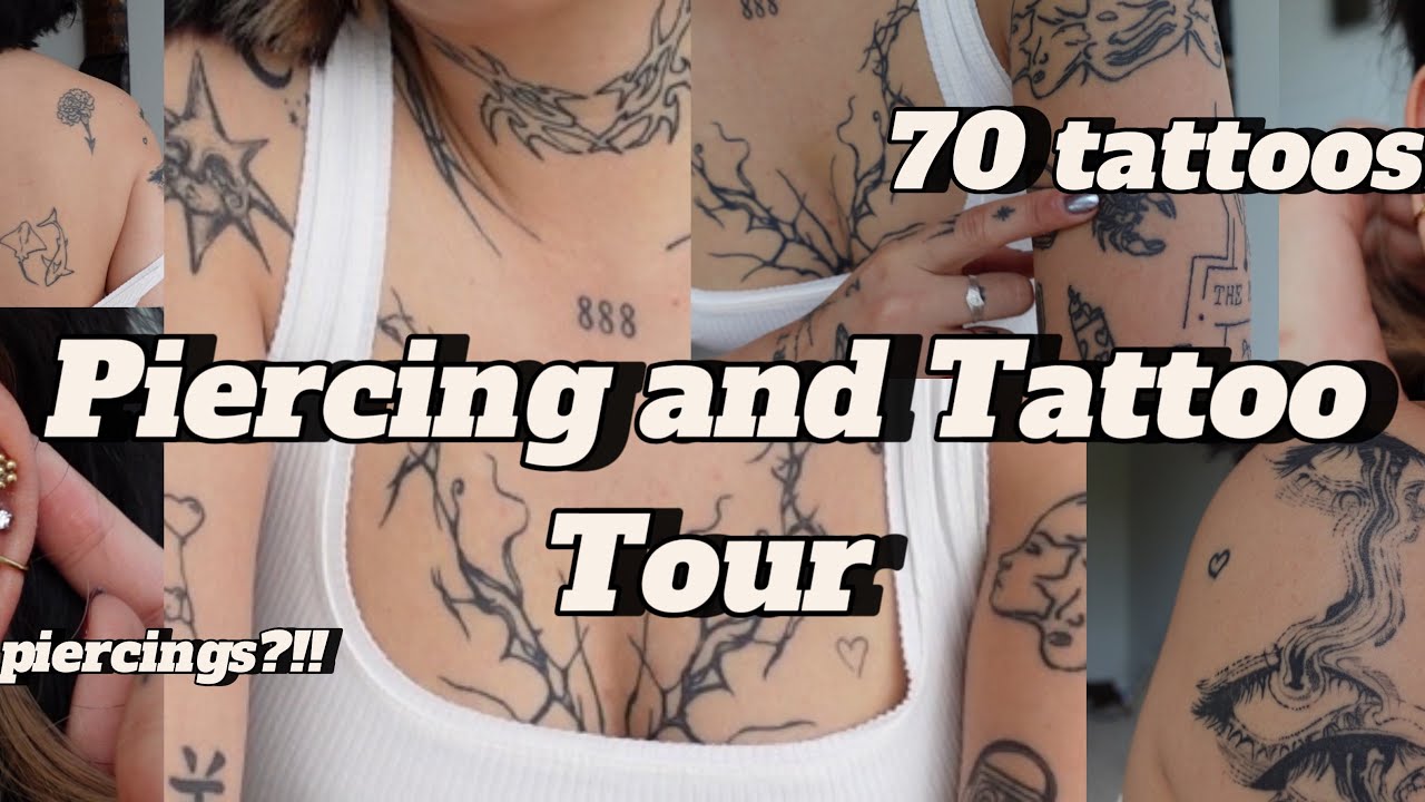 Piercing and Tattoo Vlog, Long Awaited Tattoo Tour with Meanings