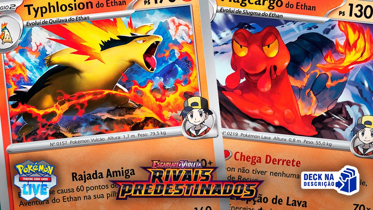 Typhlosion do Ethan + Magcargo do Ethan - Deck na Descrição - Pokemon TCG Live