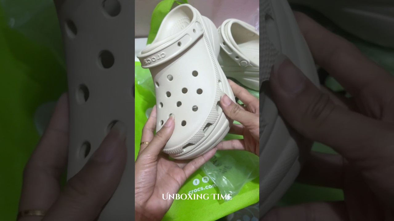 Bae Clog Bone Crocs 👟 unboxing time ✨🤗 