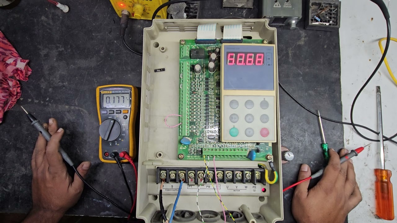 How to repair oc3 fault in fuji vfd in hindi/Urdu #vfd #vfd repair #ac drive #vfd