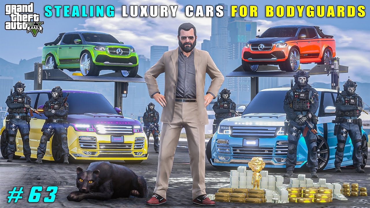 STEALING LUXURY CARS For My ELITE BODYGUARDS | Gta V Gameplay