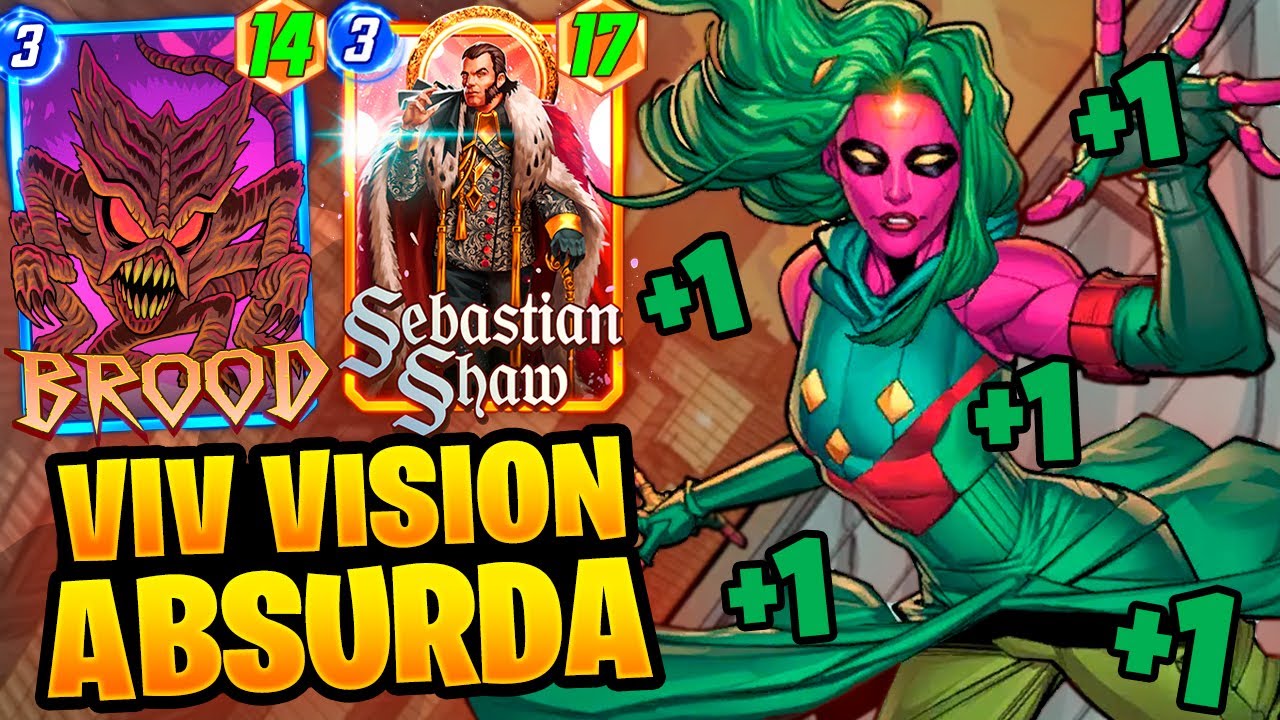 VIV VISION INSANA! Combo PESADO com Brood e Sebastian Shaw e Surfista Prateado | Marvel Snap