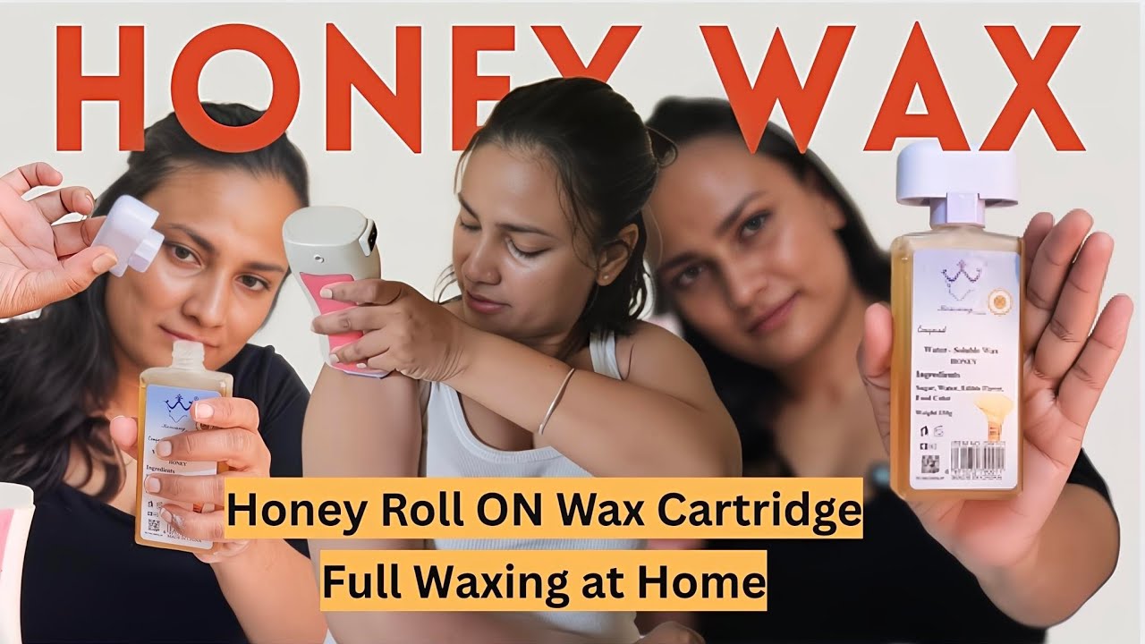 Honey wax Refill cartridge wax tutorial | Roll ON Waxing at home Tutorial