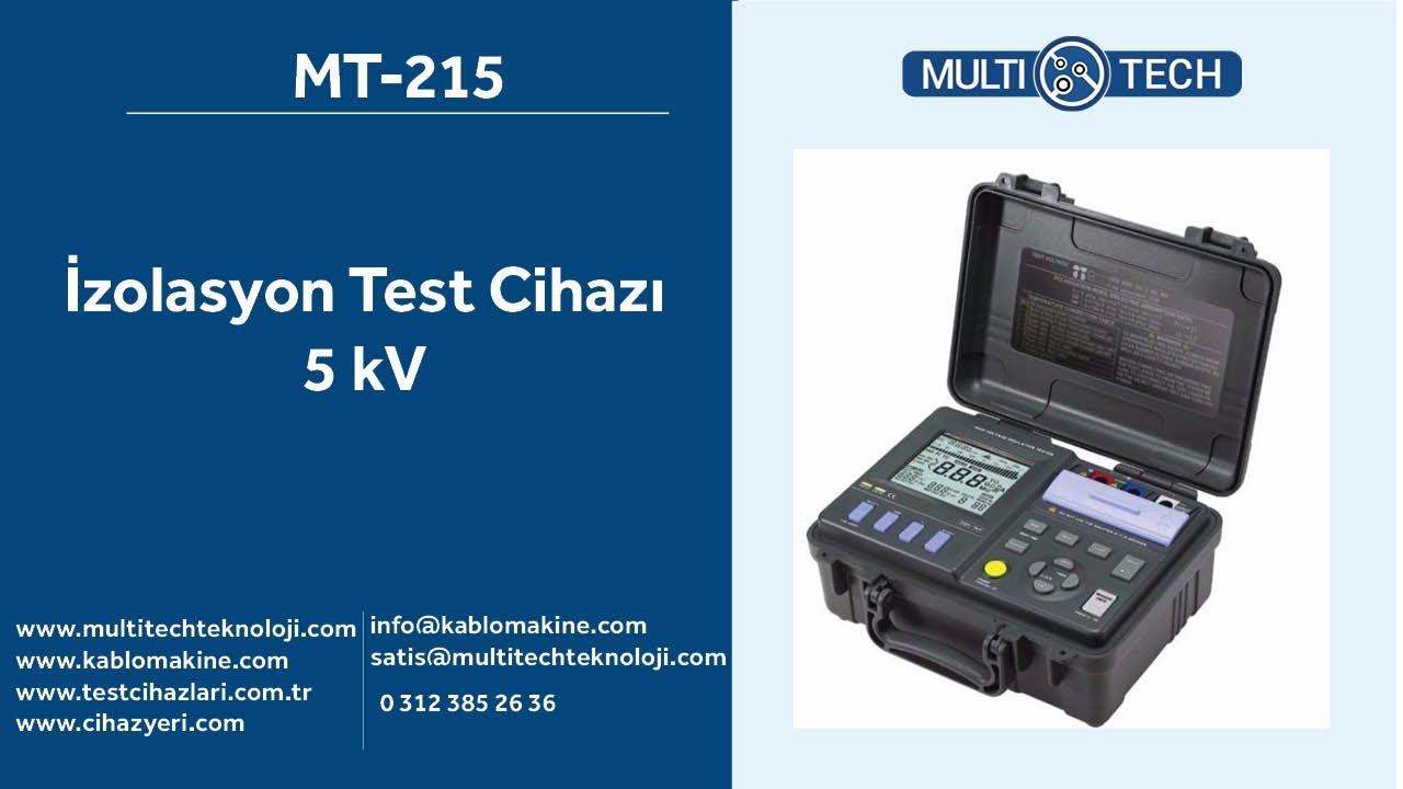 MT-215 İzolasyon Test Cihazı | 5 kV