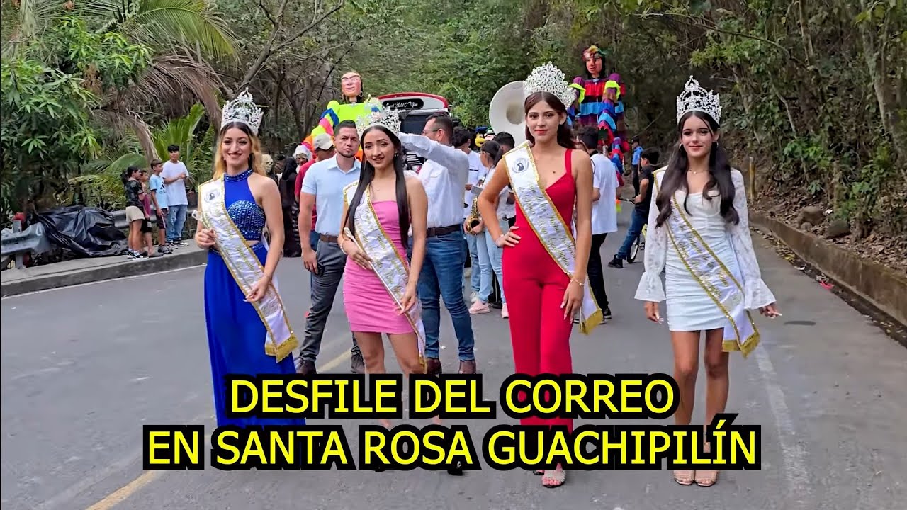 Desfile en Las Fiestas de Santa Rosa Guachipilín en Santa Ana, EL SALVADOR 2025