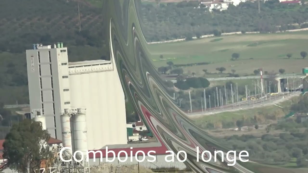 Comboios ao longe 12 01 2024  estação de Elvas