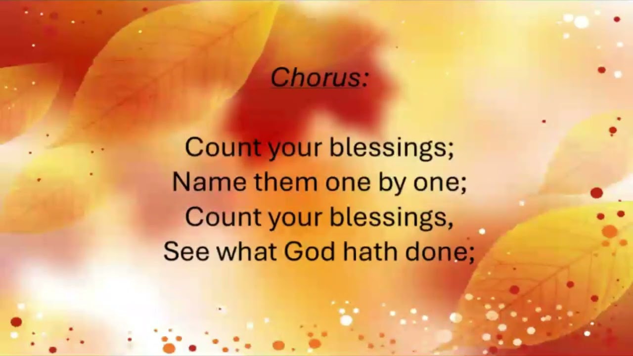 Count Your Blessings
